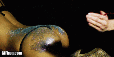 Sex Gif - Spanking the glitter off dat ass