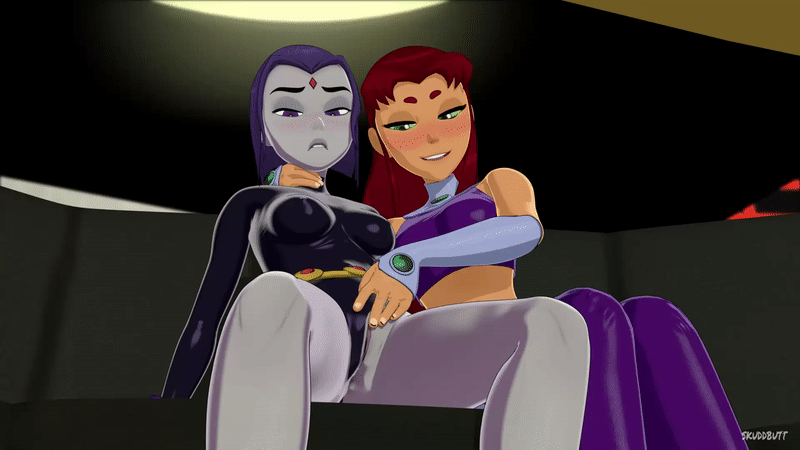 Starfire gropes Raven