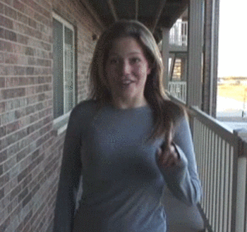 Sex Gif - Teen flashes big tits