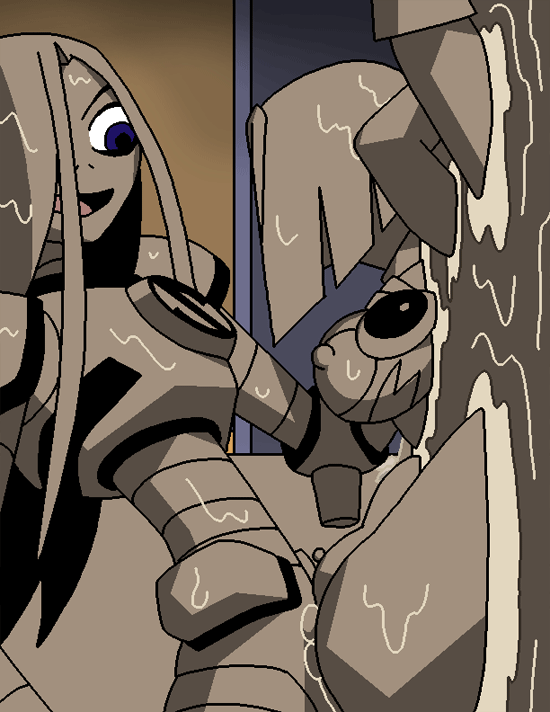Terra stabs Raven with muddy horse cock