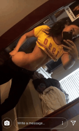 Sex Gif - Thick-fit teen model showing off the goods