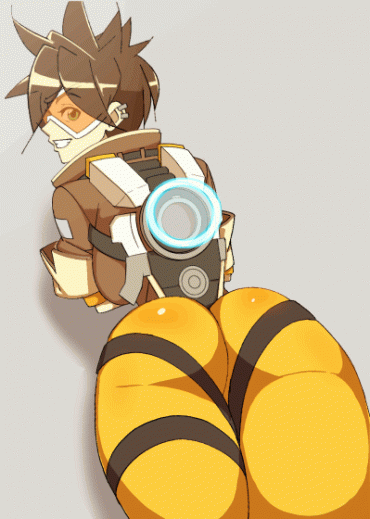 Sex Gif - Tracer bounces her booty