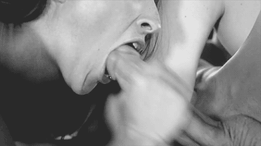 Sex Gif - Tugging him off in your mouth