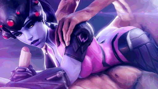 Widowmaker deals with two cocks