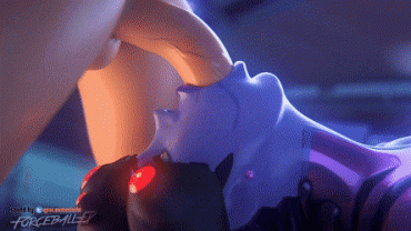 Sex Gif - Widowmaker getting a deepthroat