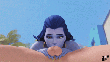 Sex Gif - Widowmaker on Vacation (white)