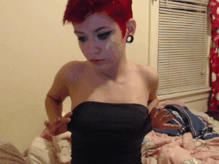 Sex Gif - Amazing novice selfshot pic featuring stunning emo teen