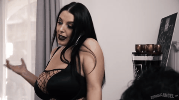 Sex Gif - Angela White shakes her big boobs!