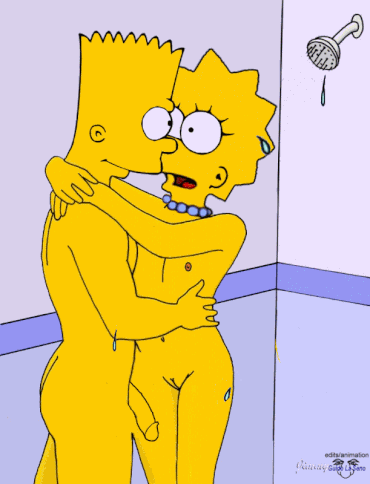 Sex Gif - Bart and Lisa in the shower