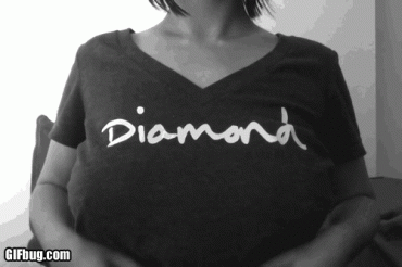 Sex Gif - Big boobs webcam model flashing breasts