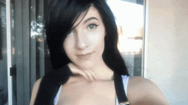 Sex Gif - Brunette Flashing Boobs