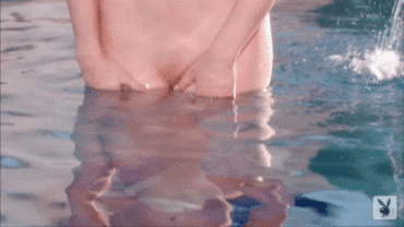 Sex Gif - Claire Sinclair in the pool GIF