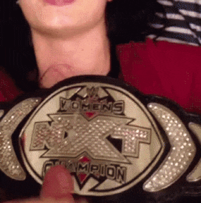 Cumming on Paige's WWE Belt