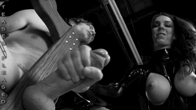 Dominatrix handjob