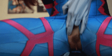Sex Gif - DVA cosplayed rides Bad Dragon