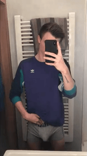 Sex Gif - Gay twink in chastity