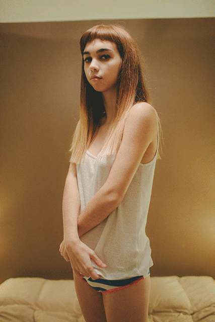 Hot teen undressing