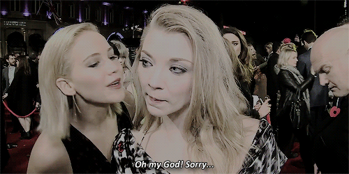 Jennifer Lawrence Accidentally Kisses Natalie Dormer - Two Of My Favorite Ladies....Sex-Fest -Yum! yum!