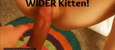 Sex Gif - Kitten Spreads her legs Wide for my Huge Cock