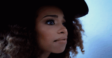 Sex Gif - Little teen witch shocked by a gloryhole cock.