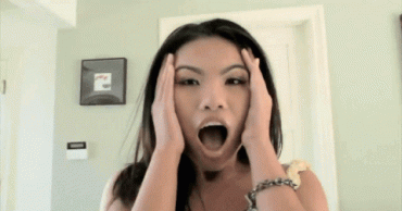 Sex Gif - Reminds me of 'The Scream' by Edvard Munch.