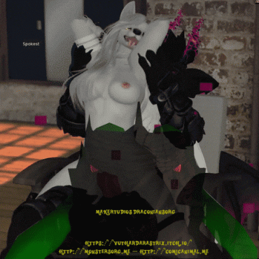 Sex Gif - Riding a big dick of a futa furry.