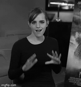 Sex Gif - Sexy Emma Watson B & W