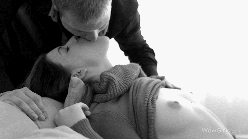 Welcome Home Dear -- Couple Kissing