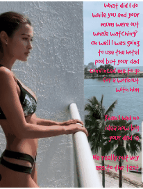 Sex Gif - Your girlfriend was almost too tired to fuck you on your tropical holiday