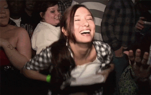 A quick boob flash at the party and some well deserved applause from her friends.