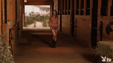 Sex Gif - Adorable farm-teen strip