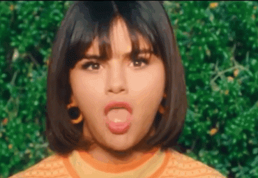 Sex Gif - Aim for Selena Gomez’ tongue