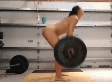 Sex Gif - Amateur Ipledgeallegiance nude clean and jerk workout