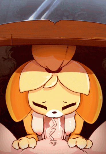 Sex Gif - animol crossing animated gif blowjob breasts isabelle nipples pink nipples