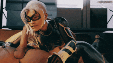 Sex Gif - Black Cat blowing Peter