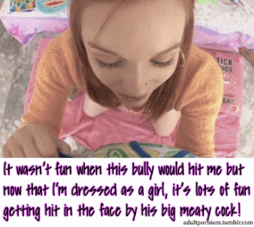 Sex Gif - Bully hitting me in the face with his cock