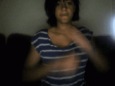 Sex Gif - busty college babe reveals huge assets