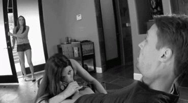 Sex Gif - caught?... might as well let her finish!