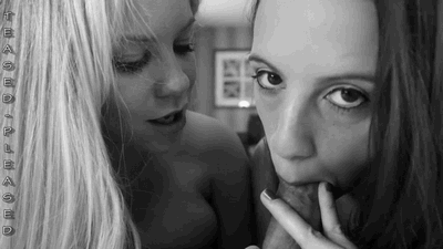 Edging him.