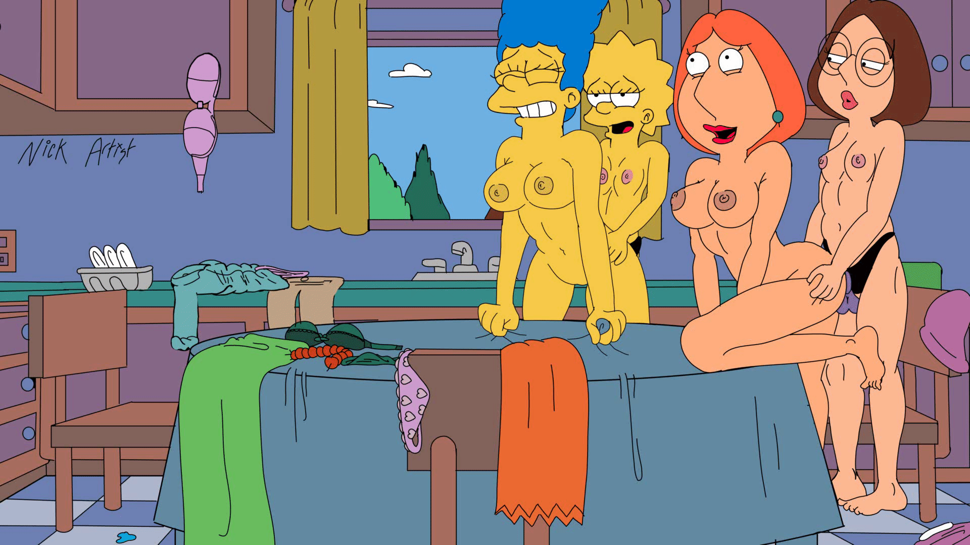 Family guy and simpsons porn