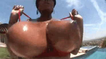 Sex Gif - Gigantic Oiled Black Juggs