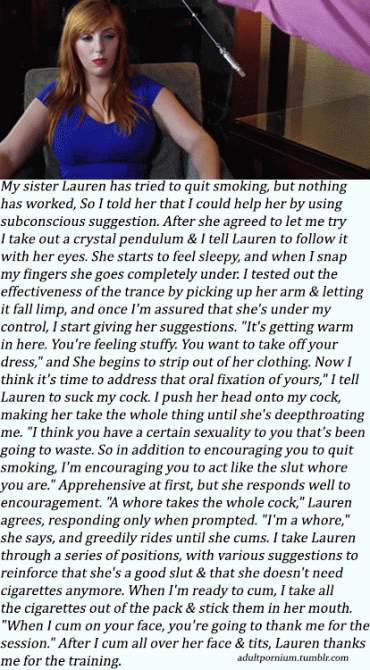 Sex Gif - Helping sis with her oral fixation.