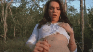 Sex Gif - hot shemale cumming in nature