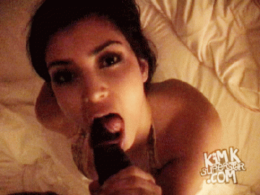 Sex Gif - Kim Kardashian licks Ray Jay