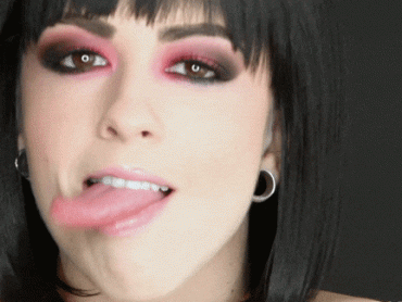 Sex Gif - Larkin Love's amazing tongue