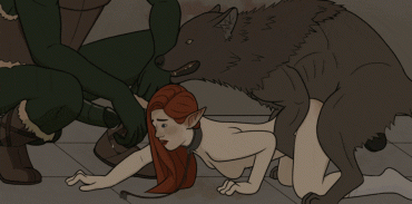 Sex Gif - Orc Lets His Warg Have A Turn