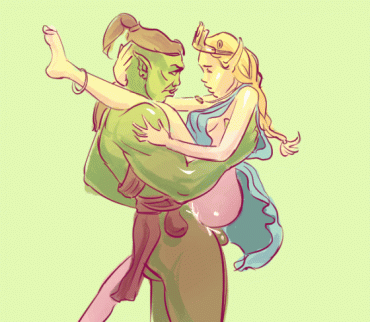Sex Gif - Orc pounding a blond princess