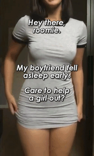 Sex Gif - she's cheating with your roommate