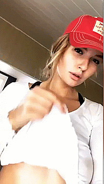 Sex Gif - Super cute teen showing her big boobs