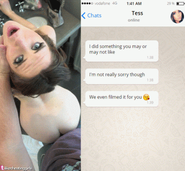 Sex Gif - Surprise message from your cheating girlfriend